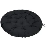 ZTGL Papasansessel Kissen Wasserdicht, Polster Bodenkissen für Schwenksessel, Rund Papasan Sessel 40-180cm, Indoor & Outdoor Polyrattan Sessel Kissen,Grau,170x120cm