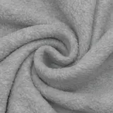 Stoffkontor Polar Fleece Stoff antipilling Melange - Meterware, Farbe Hell-Grau - zum Nähen von Bekleidung und Homeaccessoires