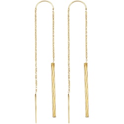 Paar Ohrhänger FIRETTI "Schmuck Geschenk Gold 375 Ohrschmuck Ohrringe Stäbchen", gold (gelbgoldfarben), Ohrringe, Damen, Gelbgold 375