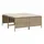 vidaXL Gartenhocker mit Kissen 4 St. 4 x 4 x 4 cm beige