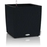 LECHUZA Cube Cottage 50 Komplettset 50 x 50 x 50 cm graphitschwarz