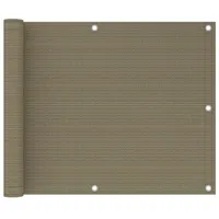 vidaXL Balkonsichtschutz HDPE 75 x 300 cm taupe