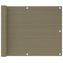 vidaXL Balkonsichtschutz HDPE 75 x 300 cm taupe