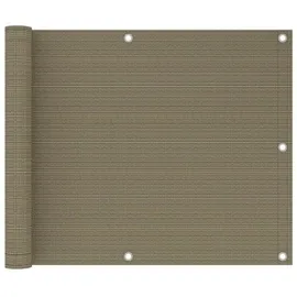 vidaXL Balkonsichtschutz HDPE 75 x 300 cm taupe