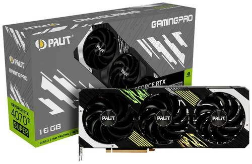 Palit Grafikkarte Nvidia GeForce RTX 4070 Ti Super SUPER GamingPro 16GB GDDR6X-RAM PCIe x16 HDMI®,