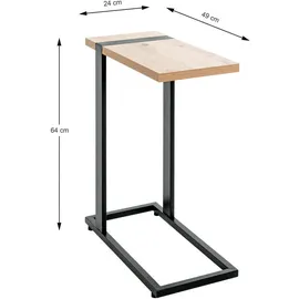 Haku-Möbel Beistelltisch - holzfarben - Maße: cm B 24 x 64