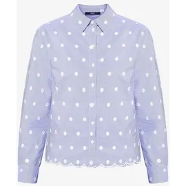 Zero Langarmbluse blau 36