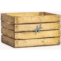 VCM Holz Kräuterbeet Kiste 60 x 40 x 40 cm Braun