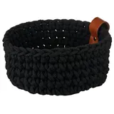 Asa Selection Aufbewahrungskorb Coppa Sencha Ø 20 cm schwarz-braun Baumwolle 20 x 20 x 10 cm