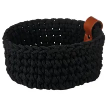 Asa Selection Aufbewahrungskorb Coppa Sencha Ø 20 cm schwarz-braun Baumwolle 20 x 20 x 10 cm