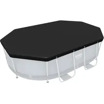 BESTWAY PVC-Abdeckplane 305 x 184 cm, schwarz, oval