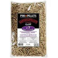 PINI Hartholzpellets No 7 BBQ Pizza Oven Basilikum 1,5