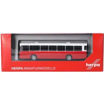HERPA 319393 1:87, Man Büssing SÜ 210 Stadtbus, rot/weiß,