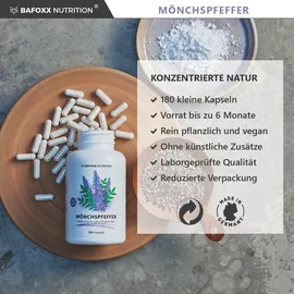 bafoxx nutrition¬æ Bafoxx Nutrition Mönchspfeffer Kapseln 180 St.