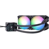 Alphacool Eisbaer Pro Aurora 240 CPU Komplett-Wasserkühlung, D-RGB, CPU Wasserkühler, Schwarz