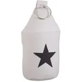 Relaxdays 6 x Türstopper Stern, mit Griff, Grau,Schwarz