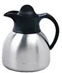 Thermosflasche Edelstahl 0,6 l Silber, Schwarz