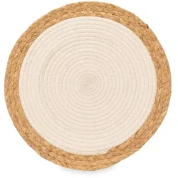 San Ignacio KINVARA - Esparto Untersetzer 35x35cm in weißer Spirale