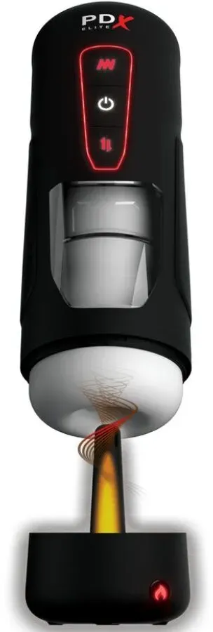 PDX ELITE - MILK ME HOTTER AUTOMATISCHER MASTURBATOR MIT STOSS- UND WÄRMEEFFEKTVIBRATION