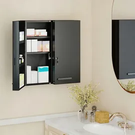 kleankin Medizinschrank, Schwarz