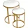 Home Affaire Beistelltisch 75874867-0 gold rund 2er Set