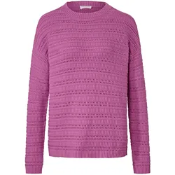 Pullover mit Ajour-Muster - Damen - Gr. S - rosa