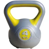 Kettlebell aus Kunststoff, 4 kg - Grau