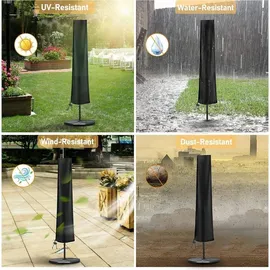 Siehe Bilder LuxusKollektion Sonnenschirm-Schutzhülle 170 cm Schwarz