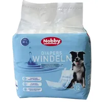 Nobby Hundewindel 12 Stück Weiß/M mehrfarbig M-L