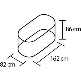 Vitavia Vita Basic 162 x 82 x 86 cm blank