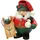 Christian Ulbricht Räuchermann Weihnachtsmann mit Schlitten 15,5 cm rot/grün