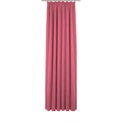 Vorhang WIRTH "Uni Collection", pink, B:142cm H:405cm, Baumwolle (Bio-Baumwolle), Gardinen, nach Maß