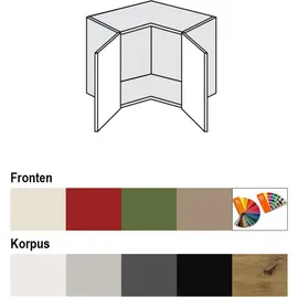 Feldmann-Wohnen Eckhängeschrank Brerra 60 x 60 x 36 cm Rot