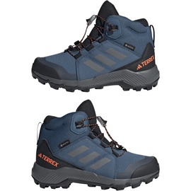 adidas Terrex Gore-TEX Hiking Shoes-Mid (Non-Football), Wonder Steel/Grey Three/Impact orange, 29