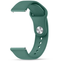 Tobfit 20mm Uhrenarmbänder, Verstellbarer Weiches Silikon Sport Ersatz Uhrenarmbänder 20mm für Herren Damen(Grün)
