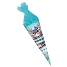 trotsch TRÖTSCH- Schultüte 22cm Eule: Schultüte Einschulungstüte Zuckertüte Geschwistertüte