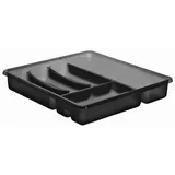 Rotho Besteckkasten 6 Fächer anthrazit 39 x 32 x 6 cm Kunststoff