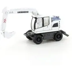 LEMKE COLLECTION LC4268 Minis 1:160 Liebherr Compact Bagger mit Tieflöffel, weiß