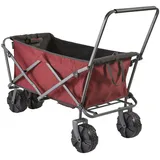 uquip Strand Bollerwagen Buddy Handwagen Transport Karre Garten Wagen Faltbar red