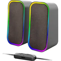 SpeedLink TOKEN RGB Gaming Stereo Speaker, Black - 2.0 PC-Lautsprecher Bluetooth®, Kabelgebunden 6 W