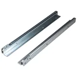 ALPENSTAHL Schubladenschiene Teilauszug 700 mm Schwerlast-Auszug für aufliegende Montage | FR206 | Schienen mit Tragkraft 100 kg | Metall verzinkt | 1 Paar - Führungsschienen für Holz-Schubkästen