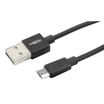 Ansmann USB-A auf Micro-USB 2,0 2 m Schwarz