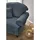 furn.design Sessel Adelina Textil 110 x 95 x 100 cm Blau mit Kissen