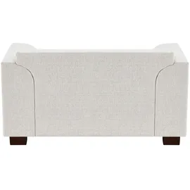 Soho Sessel Franka Flachgewebe 136 x 87 x 103 cm Weiß mit Kissen