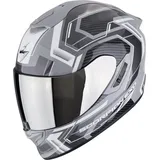 Scorpion EXO-1400 Evo II Air Linart Helm, grau-weiss, Größe 2XL für Männer