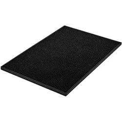 Barmatte Gummi stabil / Schwarz  - 45x30 cm - 45x30 cm