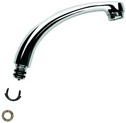 GROHE Gussauslauf 13408 Ausladung 120mm mit Anschlagring chrom