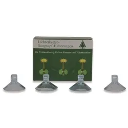 Riffelmacher Weihnachtsschmuck Saugnäpfe für Lichterketten klar Lichterketten-Saugnäpfe 4004942143937 RIFFELMACHER 20 Stück