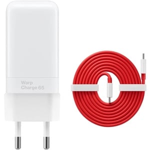 Warp Charge 65 für Original Oneplus USB-C Wand-ladegerät 5481100042 - Weiß mit USB Typ C Ladekabel 1.5 Meter