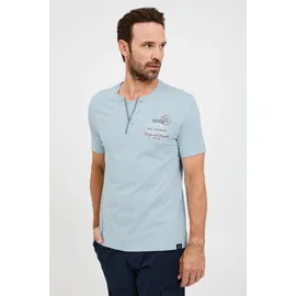 FQ1924 Henleyshirt FQ1924 "Henleyshirt FQRudolf", Herren, Gr. L, blau (chambray blau), Obermaterial: 100% Baumwolle CO., Shirts